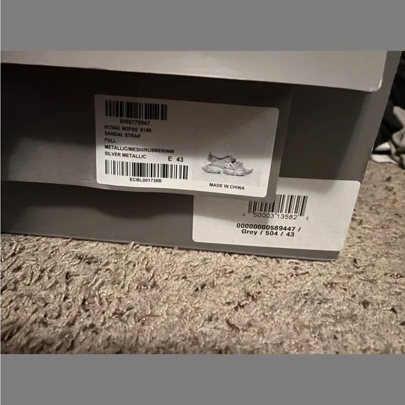 Balenciaga Metallic Silver Sneakers - Picture 2 of 10